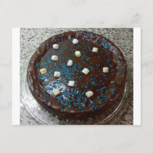 Schokoladenkuchen Postkarte