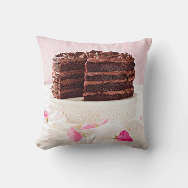 Schokoladenkuchen, Südafrika Kissen (Vorderseite)