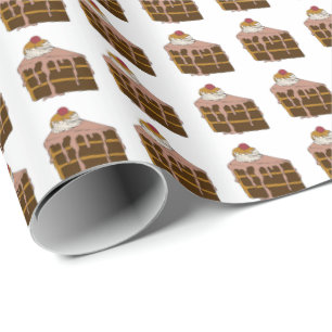 Schokoladenkuchen-Verpackungspapier Geschenkpapier