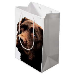 Schokoladenlabrador-Geschenktasche Mittlere Geschenktüte