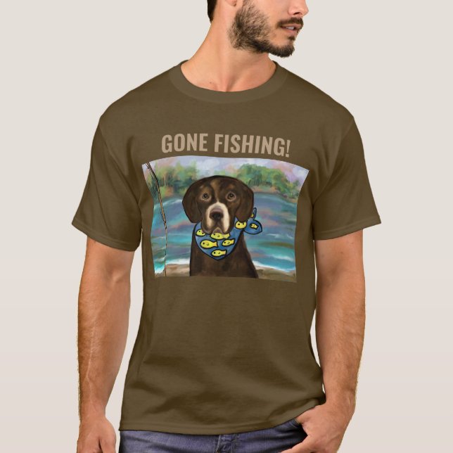 SCHOKOLADENLABRADOR-RETRIEVER T-Shirt (Vorderseite)