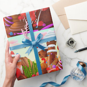 Schokoladenland Geschenkpapier