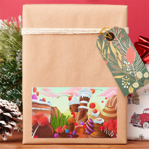 Schokoladenland Rechteckiger Aufkleber