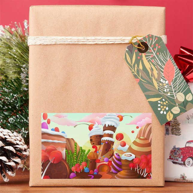 Schokoladenland Rechteckiger Aufkleber (Von Creator hochgeladen)