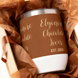 Schokoladenliebhaber-Cream-Script Personalisierter
