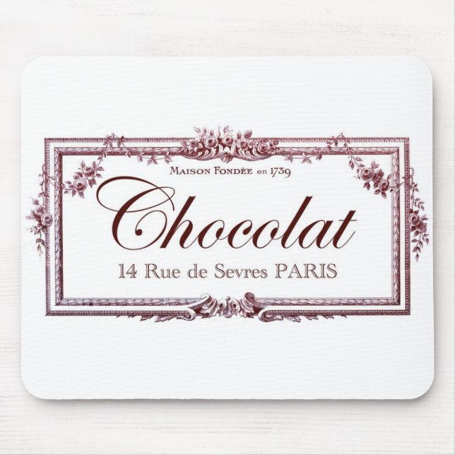 Schokoladenliebhaber…. Liebe diese Vintage Mousepad (Vorne)