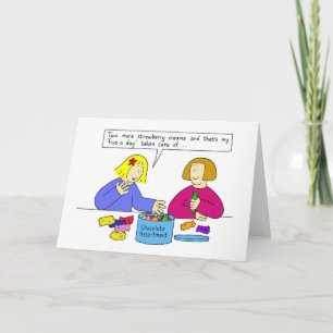 Schokoladenliebhaber, Süßigkeiten und Süßigkeiten. Karte