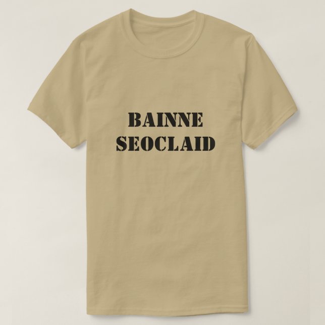 Schokoladenmilch aus schottisch-gälisch-brauner Se T-Shirt (Design vorne)