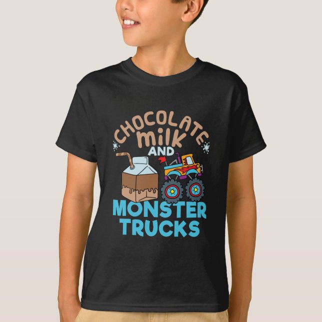 Schokoladenmilch und T - Shirt für Monster (Vorderseite)