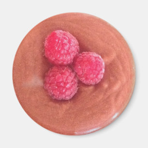 Schokoladenmousse mit Himbeeren Magnet