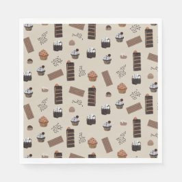 Schokoladenmuster Serviette