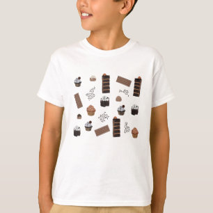 Schokoladenmuster T-Shirt