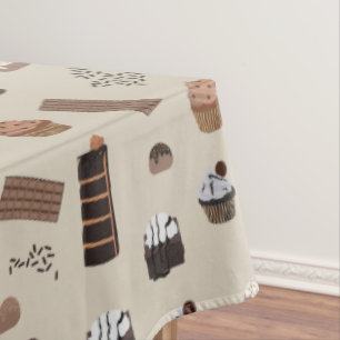 Schokoladenmuster Tischdecke