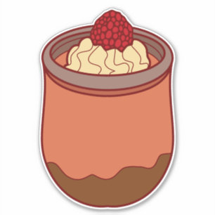 Schokoladenparfait Aufkleber
