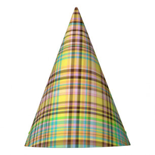 Schokoladenpasten, Kariert, 2-PAPIERHATS, PARTY Partyhütchen
