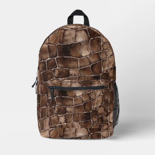 Schokoladenriegel Brau Bedruckter Rucksack