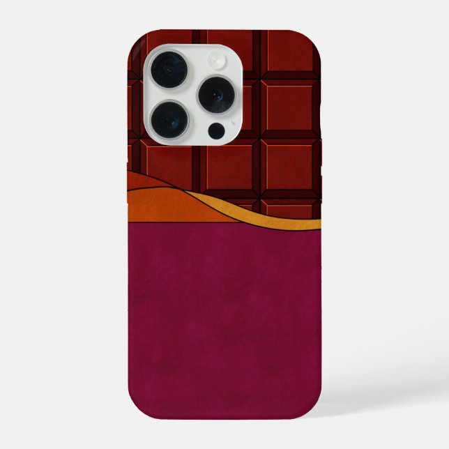 Schokoladenriegel iPhone Hülle (Rückseite)