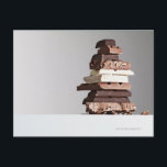 Schokoladenriegel Postkarte<br><div class="desc">Asset-ID: 103332892 / Martin Barraud / Stack of Schokoladenriegel</div>