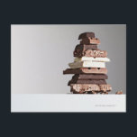 Schokoladenriegel Postkarte<br><div class="desc">Asset-ID: 103332892 / Martin Barraud / Stack of Schokoladenriegel</div>