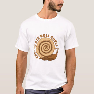 Schokoladenröllchen Schnecke Süße Food Pun T-Shirt