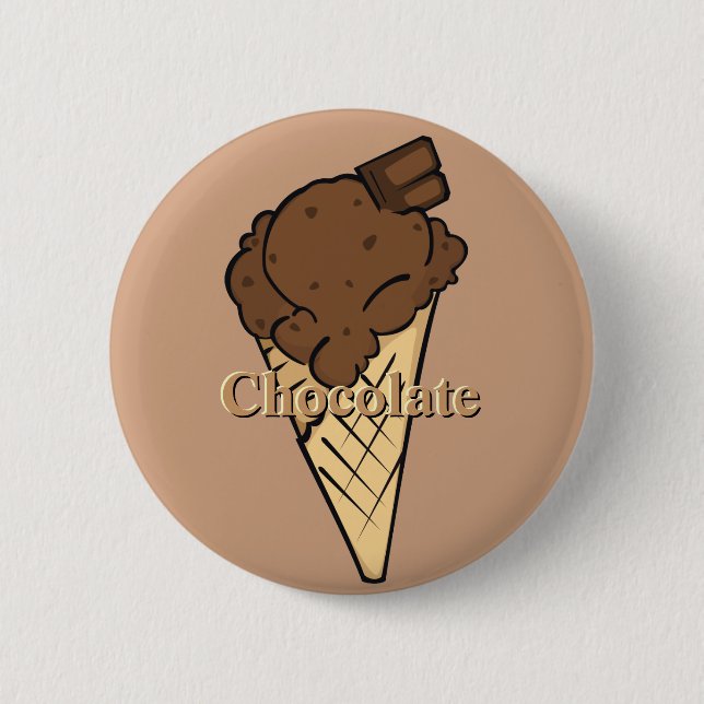 Schokoladenschaltfläche Button (Vorderseite)