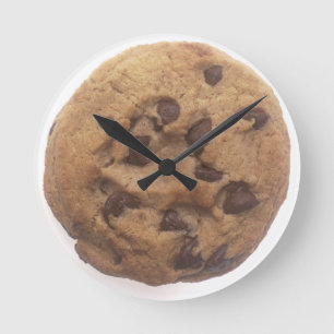 Schokoladenstück-Keks- Runde Wanduhr