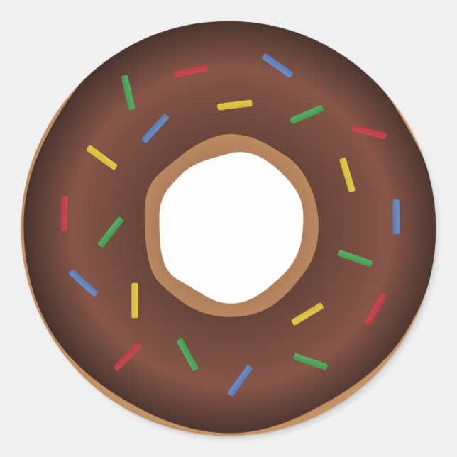 Schokoladenstücke Runder Aufkleber (Vorderseite)