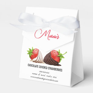 Schokoladenüberzogene Erdbeeren Catering Geschenkschachtel