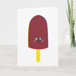 Schokoladepopsicle-Gruß-Karte Karte