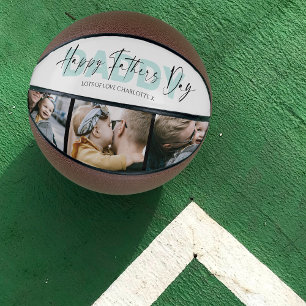Schön Alles Gute zum Vatertag Papa 3 Foto Collage Basketball