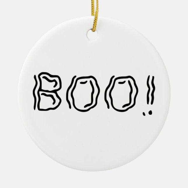 Schön Boo! Keramik Ornament (Vorne)