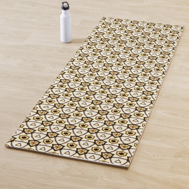 Schön dekoriert yogamatte (Beispiel)
