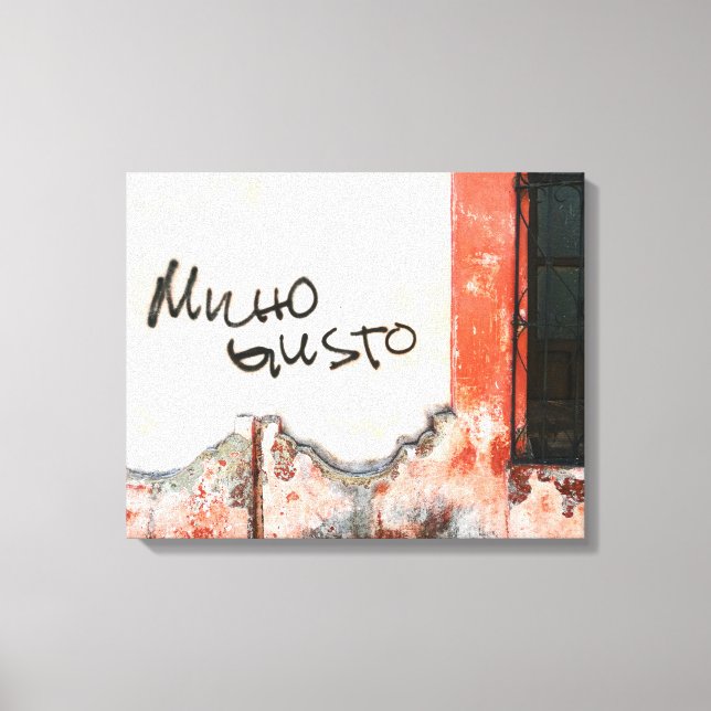 Schön dich kennenzulernen leinwanddruck (Vorderseite)