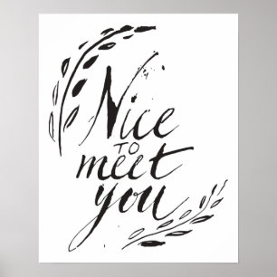 Schön dich kennenzulernen poster
