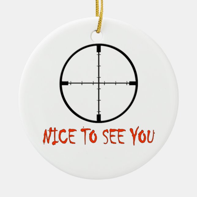 SCHÖN, DICH ZU SEHEN KERAMIKORNAMENT (Vorne)