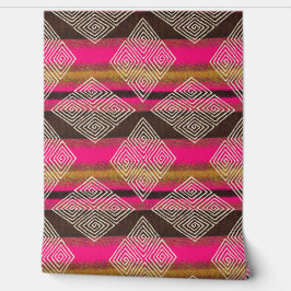 Schön erdbraun und rosa Muscheltuch-Stil Tapete