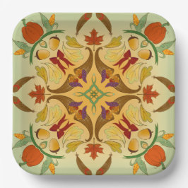 Schön ernte Radialkunst Pappteller