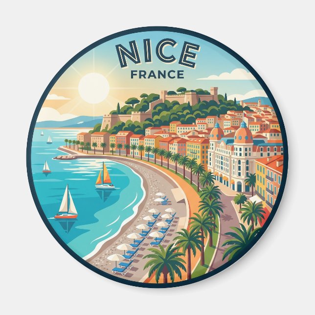 Schön Frankreich Magnet (Vorne)