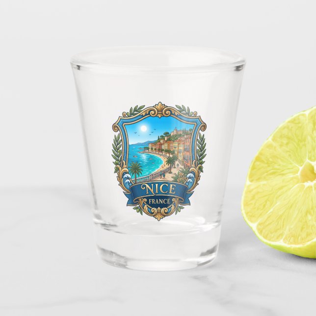 Schön Frankreich Schnapsglas (Vorderseite)