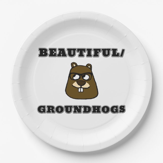 Schön/Groundhogs Pappteller (Vorderseite)