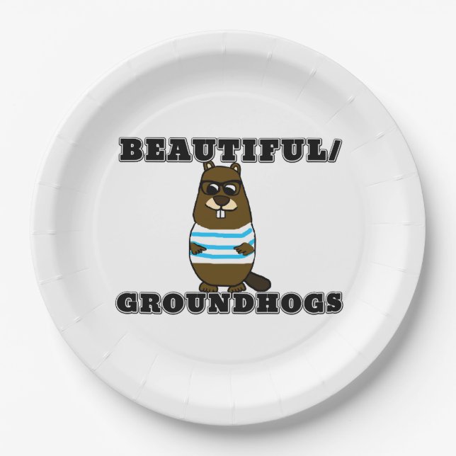 Schön/Groundhogs Pappteller (Vorderseite)