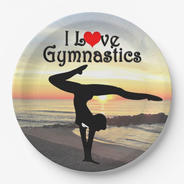 SCHÖN I LIEBE GYMNASTICS PAPIERTELLER (Vorderseite)