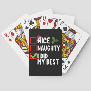 Schön, ich habe meine beste Weihnachtszettel-Famil Spielkarten