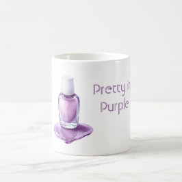 Schön in Lila Nagellack Kaffeetasse
