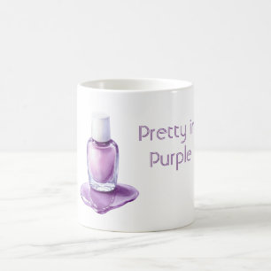 Schön in Lila Nagellack Kaffeetasse