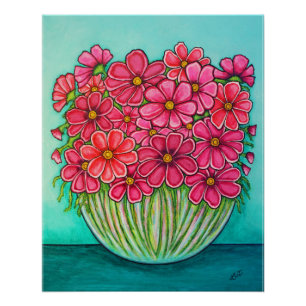 Schön in Rosa Cosmos-Druck von Lisa Lorenz Poster