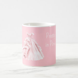 Schön in rosa Kleid Kaffeetasse