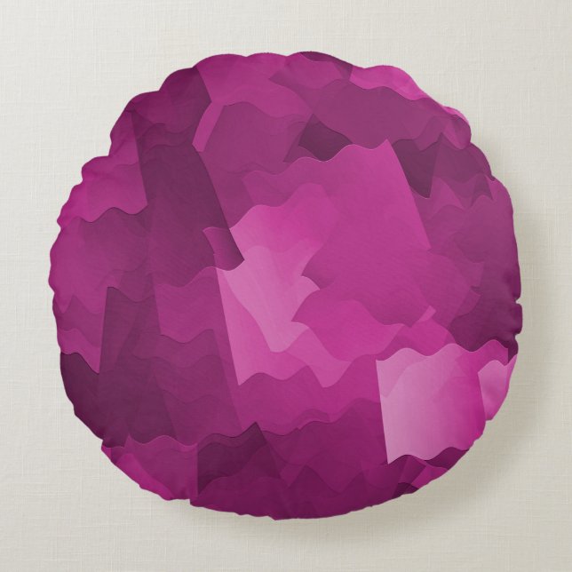 Schön in Rosa..... Rundes Kissen (Vorderseite)