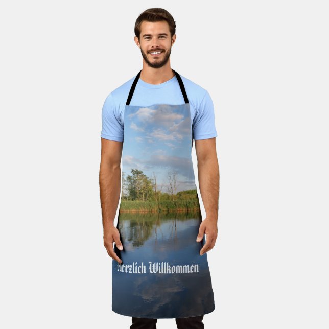 schön, Landschaft, Reflexion, Wasser, Fluss, Schürze (Getragen)