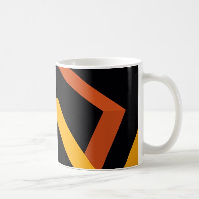 Schön, lebendig, modern, urbane grafische Wege Kaffeetasse (Rechts)